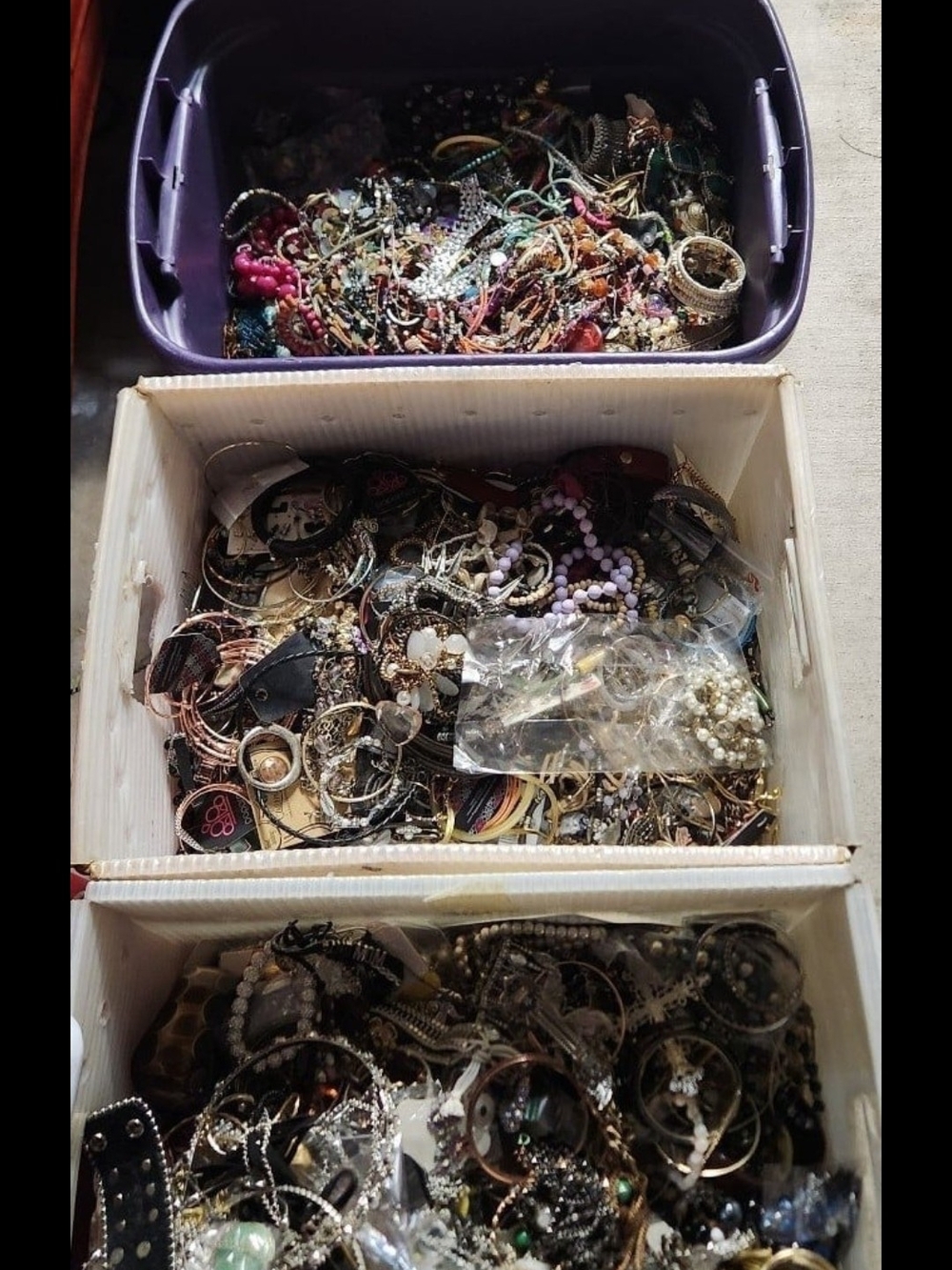 3 Pounds Jewelry Lot Lbs Costume Vintage Necklaces Rings Earrings Mystery Lot